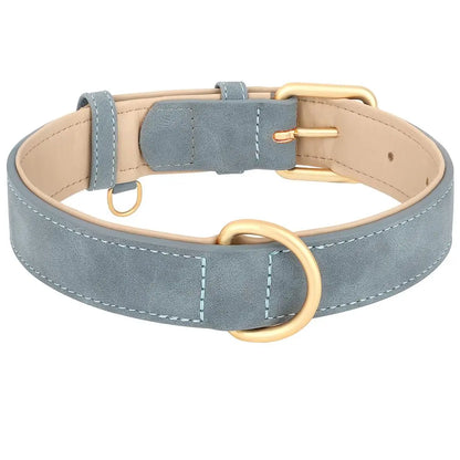 Adjustable Faux Leather Dog Collar and Durable PU Cat Collar for Small, Medium, and Large Pets - Heavy Duty Pet Supplies