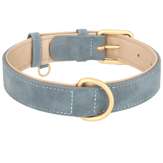 Adjustable Faux Leather Dog Collar and Durable PU Cat Collar for Small, Medium, and Large Pets - Heavy Duty Pet Supplies