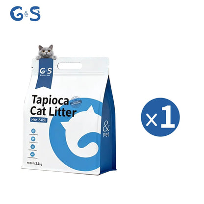 G&S Premium Universal Plant-Derivatives Cat Litter - Strong Clumping, Low Dust, Odor Control, Anti-Stick to Litter Box, Highly Absorbent, Ph Health Monitoring