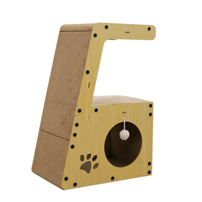 Ideal Choice Wooden Bed Cat Lounge Furniture Modern Pet Furniture Luxury for Cats Indoor Home Use Kitty Bed Cozy Cat House Pet Indoor Cat House Scratching Pad Indoor Kitten Pet Bed House Cat Tree Cat Toys Scratching Board Cat Bed Bowl Corrugated Cardboard