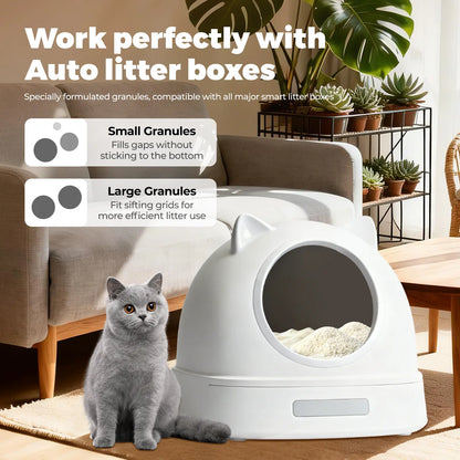 G&S Premium Universal Plant-Derivatives Cat Litter - Strong Clumping, Low Dust, Odor Control, Anti-Stick to Litter Box, Highly Absorbent, Ph Health Monitoring